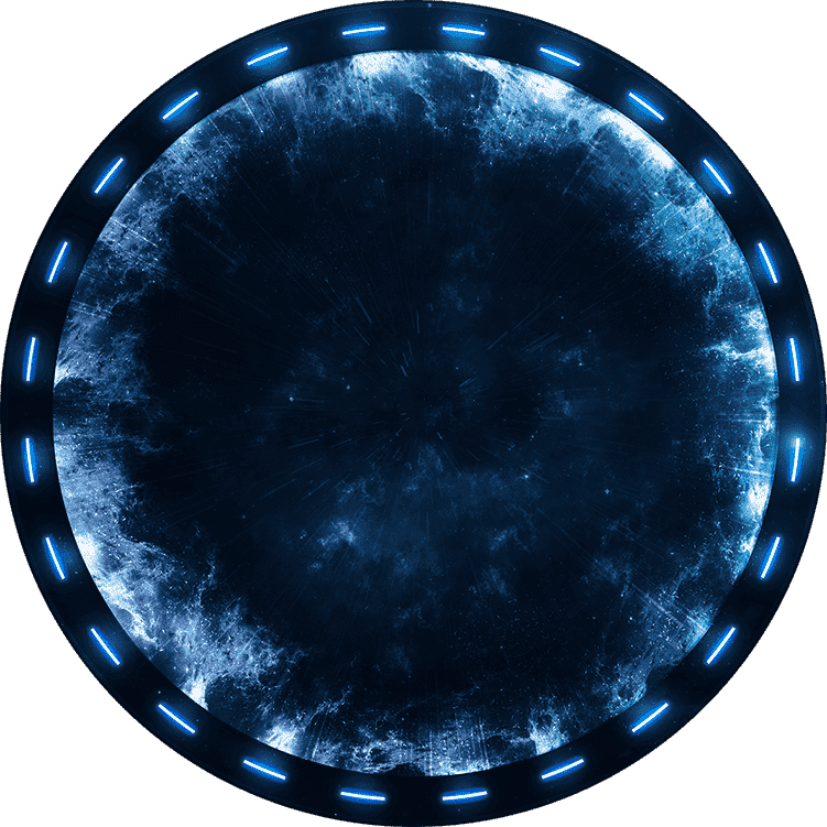 Futuristic Rayet Agency logo emblem representing innovation in high-performance web design